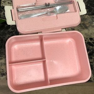 Lunchbox with Chopsticks and spoon